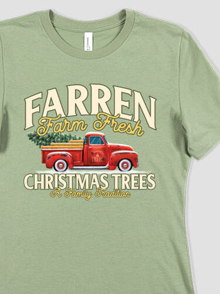 Christmas Tree Farm : Premium Ladies T-Shirts