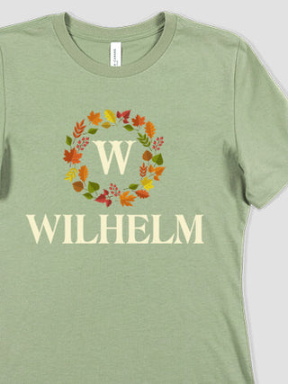 Fall Monogram : Premium Ladies T-Shirts
