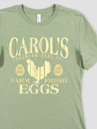 Farm Fresh Eggs : Premium Ladies T-Shirts
