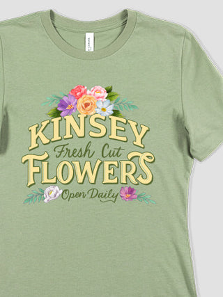 Fresh Cut Flowers : Premium Ladies T-Shirts