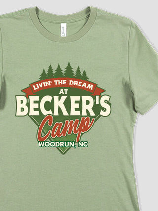 Livin' The Dream Camp : Premium Ladies T-Shirts