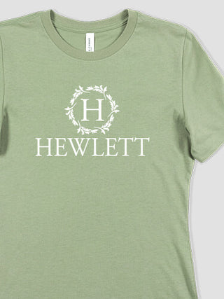 Wreath Monogram : Premium Ladies T-Shirts