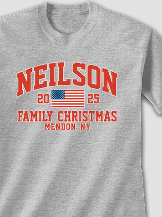 American Christmas Varsity : Printed T-Shirts