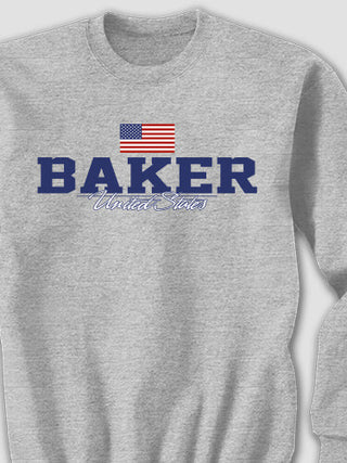 American Flag : Printed Sweatshirts