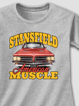 American Muscle Car : Adult Ladies Fitted T-Shirt
