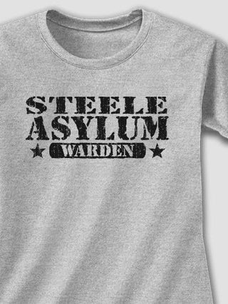 Asylum Warden : Adult Ladies Fitted T-Shirt