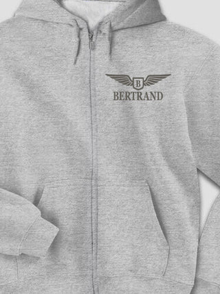 Aviation Monogram : Embroidered Zip Hoodies