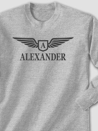 Aviation Monogram : Printed Long Sleeves