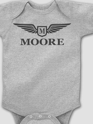 Aviation Monogram : Printed Baby Bodysuits
