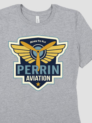 Aviation Patch : Premium Ladies T-Shirts
