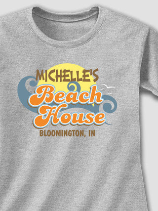 Beach House : Adult Ladies Fitted T-Shirt