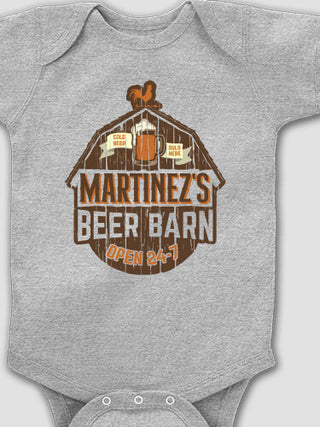 Beer Barn : Printed Baby Bodysuits