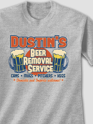 Beer Removal : Printed T-Shirts