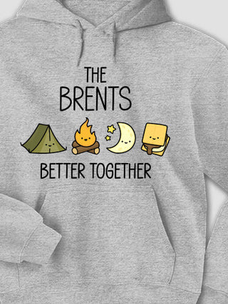 Better Together Camping : Printed Hoodies