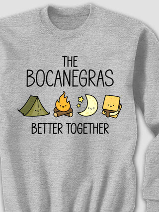 Better Together Camping : Printed Sweatshirts