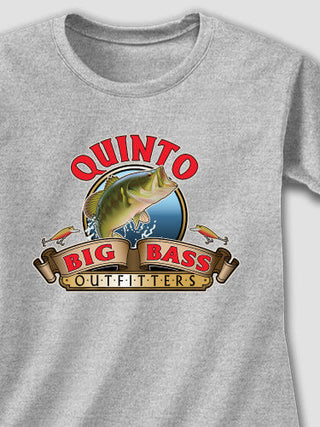 Big Bass Outfitters : Adult Ladies Fitted T-Shirt