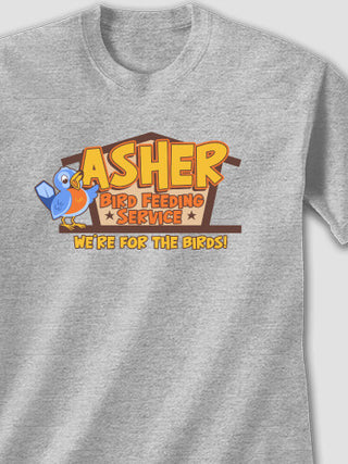 Bird Feeding Service : Printed T-Shirts