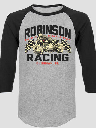Motorcycle Racing : Printed Raglan Shirts