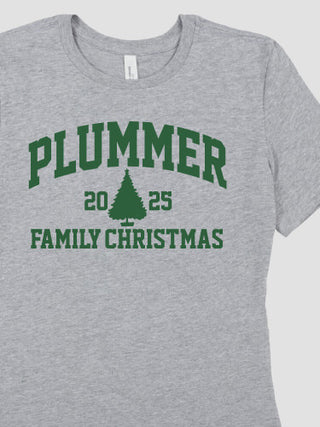Christmas Varsity : Premium Ladies T-Shirts