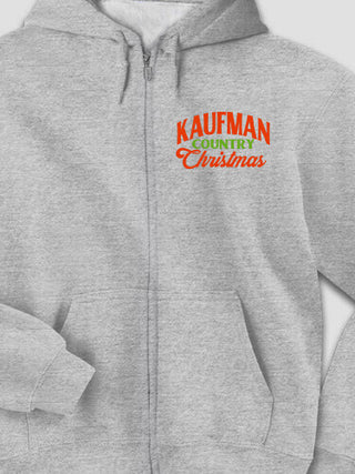 Country Christmas : Embroidered Zip Hoodies