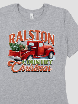 Country Christmas : Premium Ladies T-Shirts