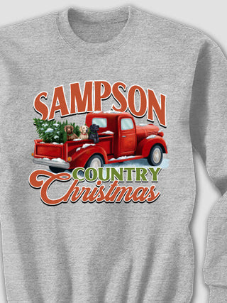 Country Christmas : Printed Sweatshirts