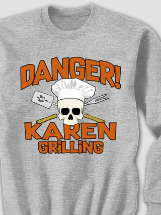 Danger Grilling : Printed Sweatshirts