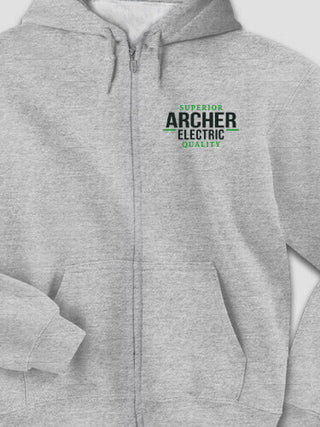 Electric : Embroidered Zip Hoodies