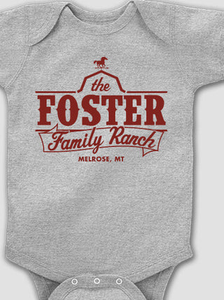 Family Ranch : Printed Baby Bodysuits