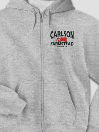Farmstead : Embroidered Zip Hoodies