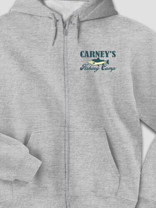 Fishing Camp : Embroidered Zip Hoodies