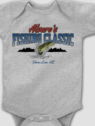 Fishing Classic : Printed Baby Bodysuits