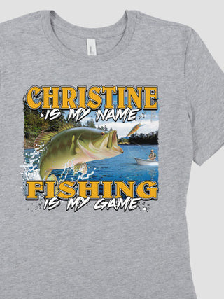 Fishing is my Game : Premium Ladies T-Shirts