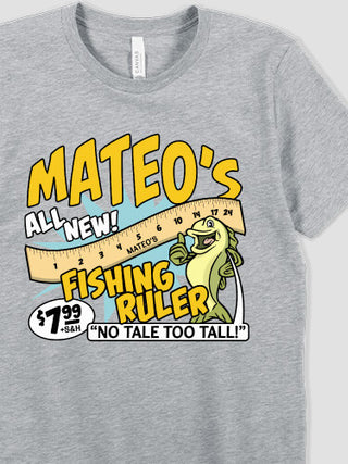 Fishing Ruler : Printed T-Shirts