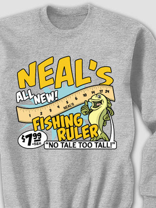 Fishing Ruler : Printed Sweatshirts