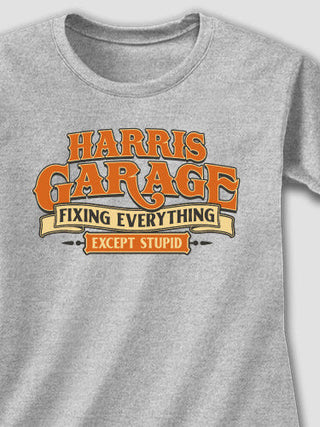 Fixing Everything Garage : Adult Ladies Fitted T-Shirt