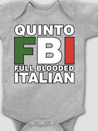 Full Blooded Italian : Printed Baby Bodysuits