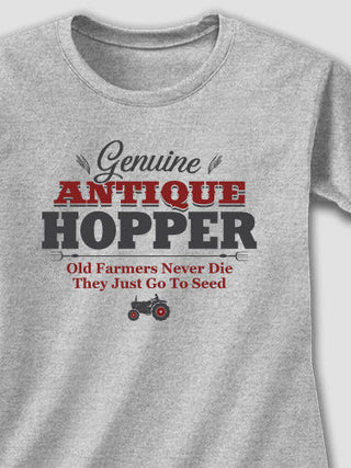 Genuine Antique Farmer : Adult Ladies Fitted T-Shirt