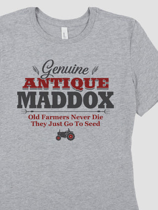 Genuine Antique Farmer : Premium Ladies T-Shirts