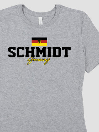 German Flag : Premium Ladies T-Shirts