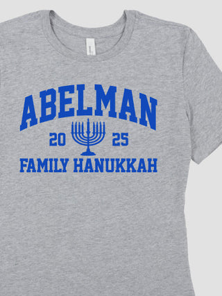 Hanukkah Varsity : Premium Ladies T-Shirts