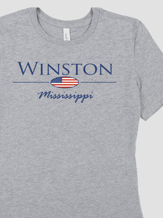 Hometown Flag : Premium Ladies T-Shirts