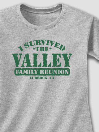 I Survived Reunion : Adult Ladies Fitted T-Shirt