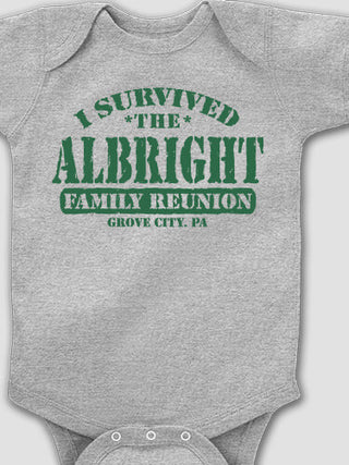 I Survived Reunion : Printed Baby Bodysuits