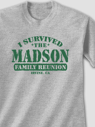 I Survived Reunion : Printed T-Shirts