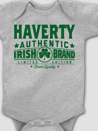 Irish Brand : Printed Baby Bodysuits
