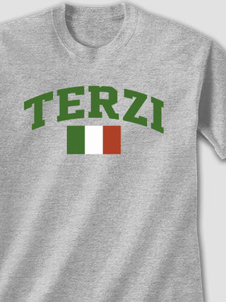 Italian Flag Varsity : Printed T-Shirts