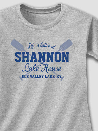 Lake House : Adult Ladies Fitted T-Shirt