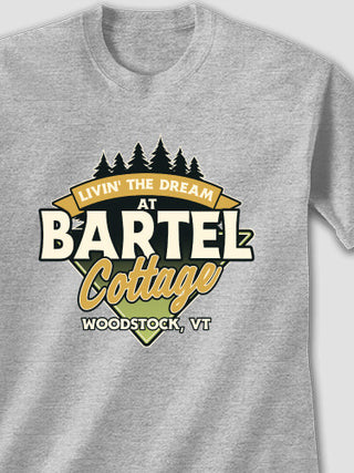 Livin' The Dream Cottage : Printed T-Shirts