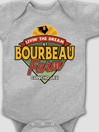 Livin' The Dream Farm : Printed Baby Bodysuits
